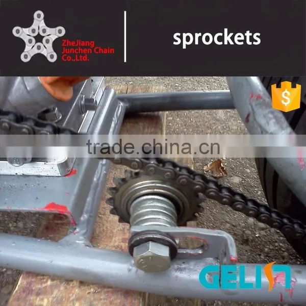 OEM Customized Hardened Teeth High Speed Roller Chain Ball Bearing Idler Sprocket photo-6