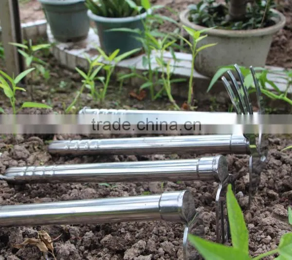 Best Sale High Grade Stainless Steel Mini Anti Slip Handle All Steel Farming Hoe photo-6