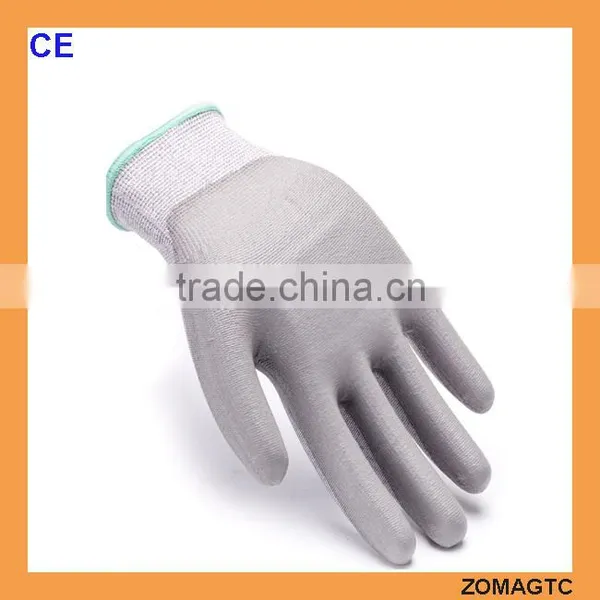PU Top Fit Grip Coated Industry Cut Resistant Safe Workshop Gloves photo-2