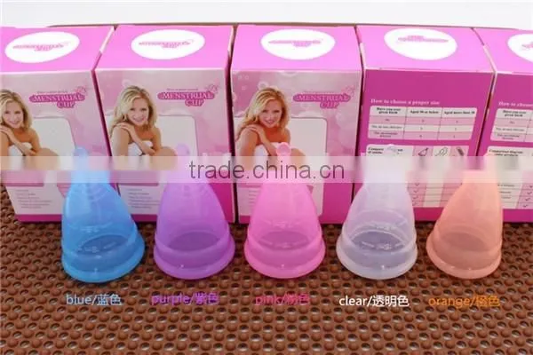 2017 Summer Very Popular Collapsible Silicone Menstrual Period Cup for Feminie and Lady photo-5