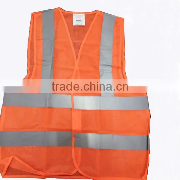 Orange Road Maintenance Worker Reflective Safety Vest photo-2