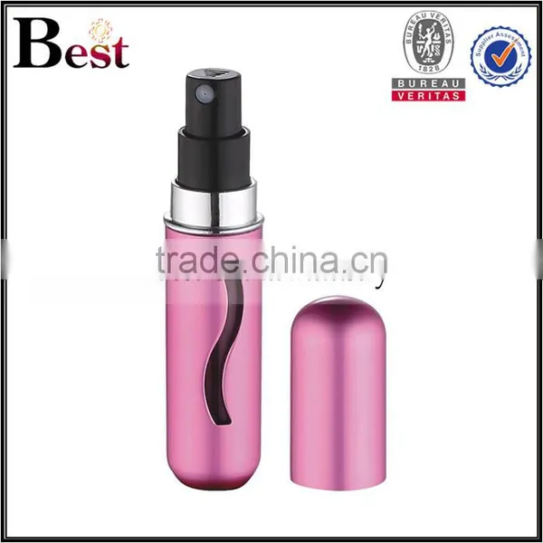 2017 Hot New Products Cosmetic 10ml Small Porket Glass Perfume Bottle Luxury Golden Aluminum Cover Square Spray Bottle Perfume photo-6