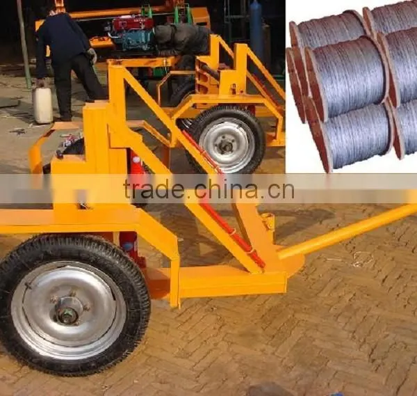 New Fiber Cable Trailer Made in CHINA/ Steel Strand Trailer/ Steel Reel Trailer photo-2