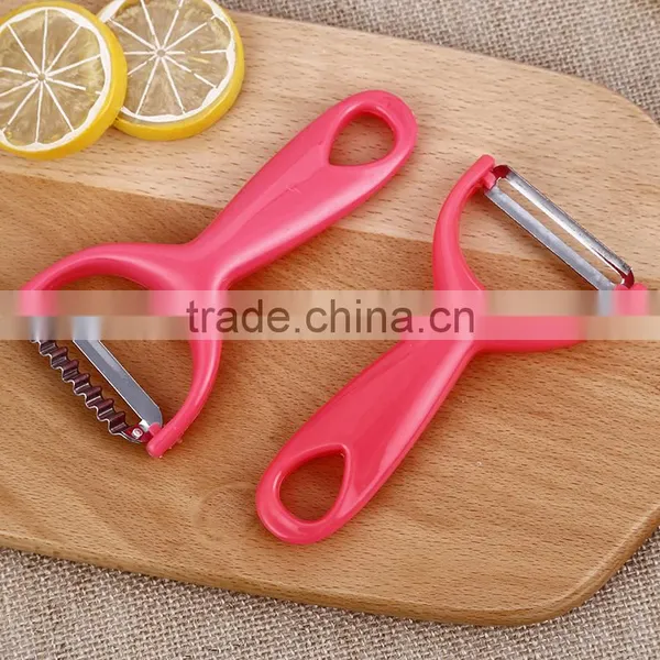 Plastic Handle Good Quality Stainless Steel Vegetable and Fruit Peeler photo-3