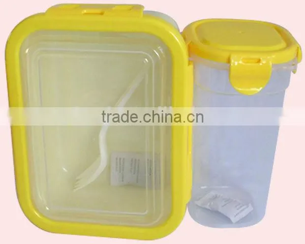 Food Grade Plastic Microwaveable Lunch Box and Water Bottle Set photo-5