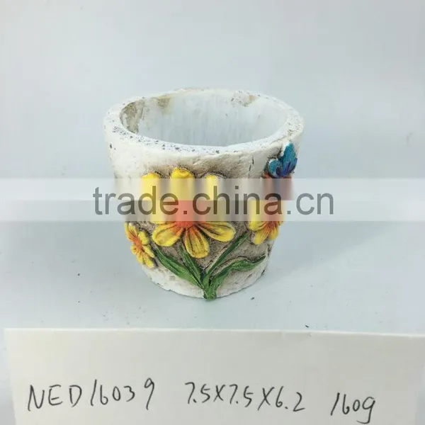 Mini Cement Flower Pot for Home and Garden Decorative photo-6