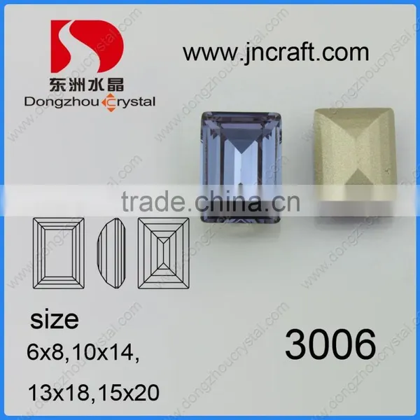Colorful Fancy Rectangle 13*18mm Light Peach Diamond photo-2