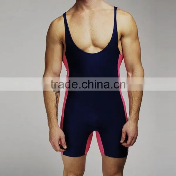 China Factory Cheap Sublimated Custom Wrestling Singlets photo-2