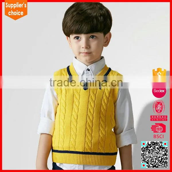 Boys Fashion Cable Pullover Kids Children Sweater Vest Pullunder