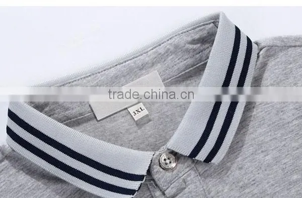 100% Cotton/CVC Sex Blank Polo Shirt for Men Polo Bulk Grey Polo Shirts Manufacturer photo-4