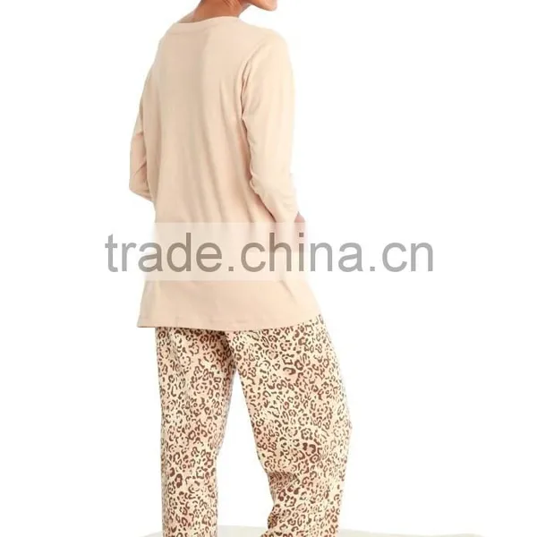Women Blue Printed Cheap Pajamas Set photo-5