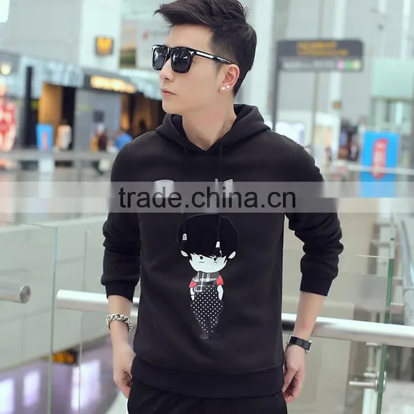 China Clothing Manufacturers Oem Custom 100% Cotton Long Sleeve Printed Pullover Hoodie Without Pockets photo-2