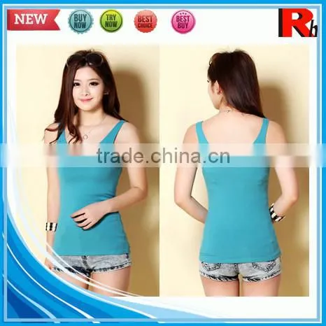 China Fitness Cheap Plain Tops Women Wholesale Bodybuilding Stringer Tank Top photo-3