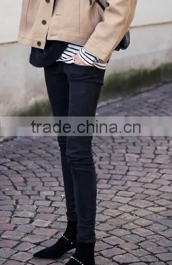Runwaylover EY0631P Europe Style 2017 Ladies Fashion High Waist Denim Jeans photo-2