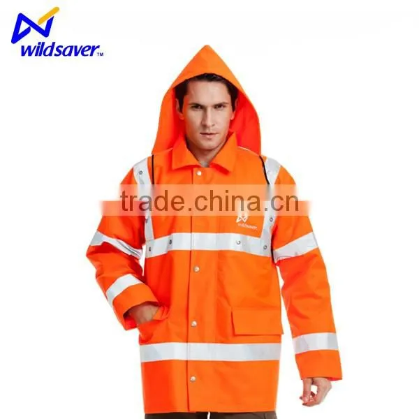Reflective Safety Winter Industrial Working Cotton Jackets With Leds photo-6