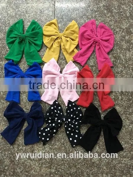Girls and Doll Bow Hairwear Persnickety Remake Cotton Bowknot Baby Girl Headbands Children Cotton Hairband Wholesale 2016 photo-2