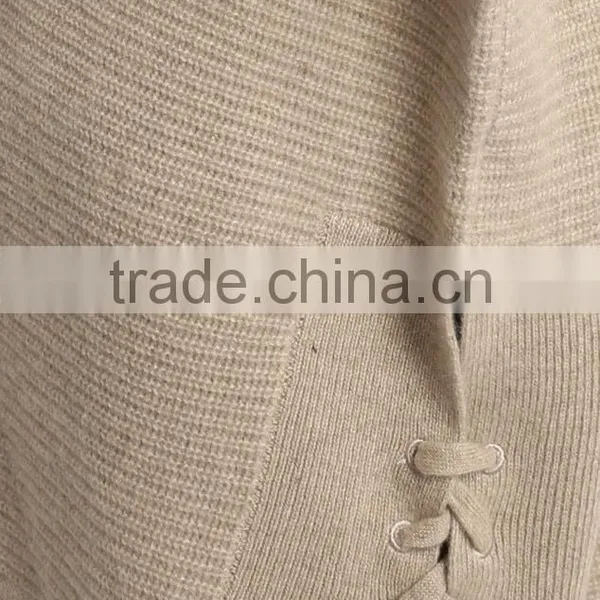 Oversized Half Sleeve Sweater Women With Hood and Drawstring Along the Side photo-4