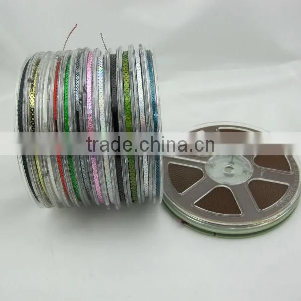 Embroidery Chain Sequins Roll High Quality PET Sequins photo-4