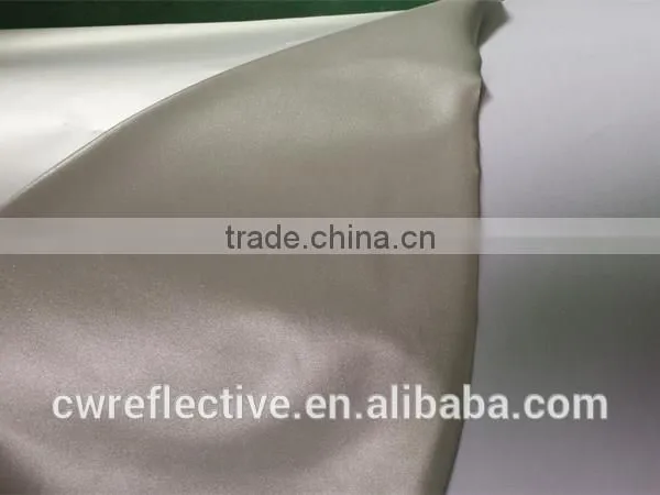 Metallic Silver Single Side Elastic Printed Reflective Knitting Fabric photo-3