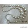Sell Long Beaded Necklace Pearlized