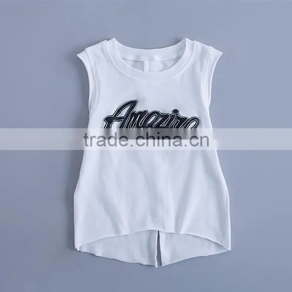 Custom Casual Little Boys Printed Vest Clothing Baby Boys Vest Sleeveless O Neck Tank Top Shirts photo-4