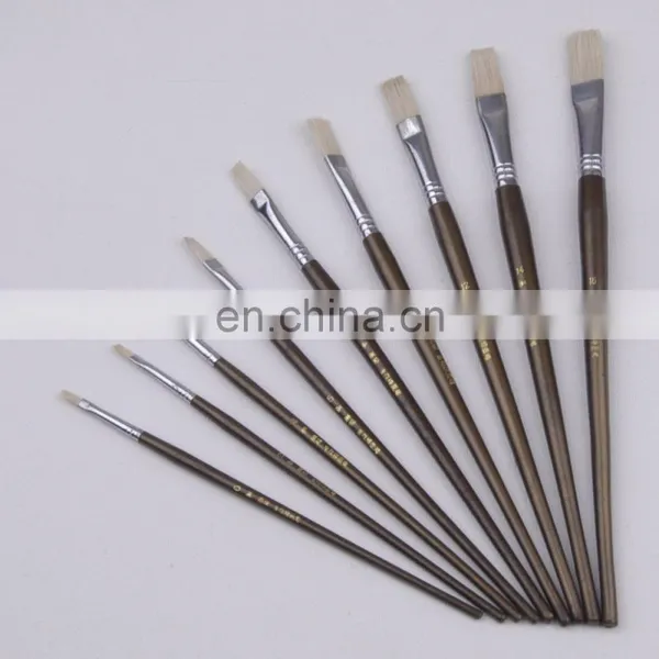 High Quality Bristle Painting Brush With Short Wooden Handle photo-3