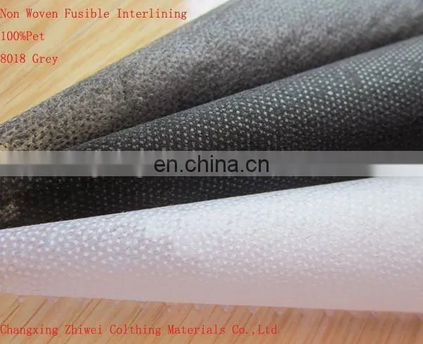 100% Polyester Material and 90/100/150CM Width Fusible Interlining Light Interlining photo-6