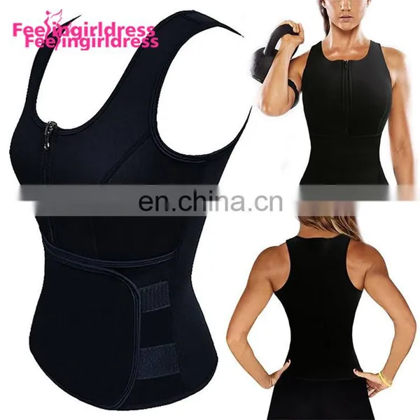 Wholesale Weight Loss Body Shaper Slimming Waist Trainer Neoprene Sweat Vest photo-4