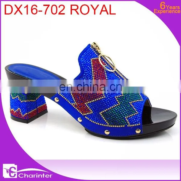 Wholesale Italian Ladies Shoes Ladies High Heel Shoes Ladies Slipper With Stones photo-5