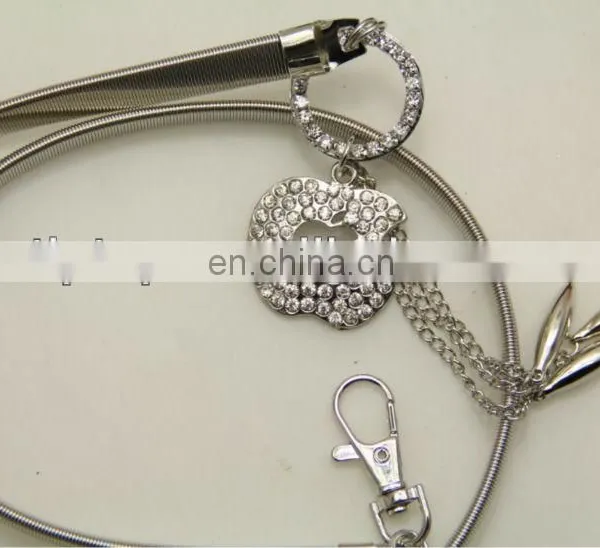 Elastic chain belt for ladies with fashion style