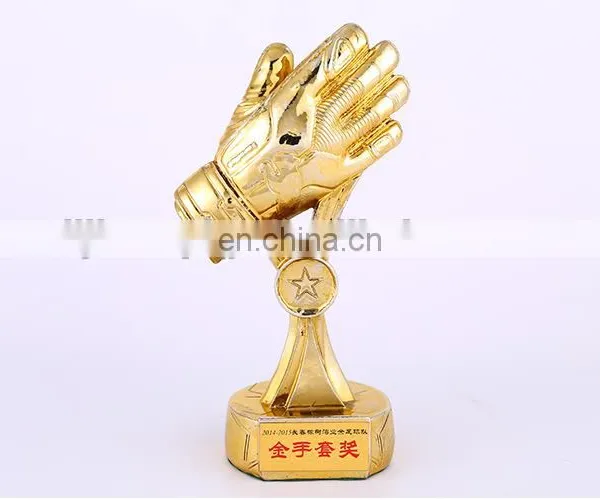 2016 New Design Gold Glove Resin Trophy Custom Wholesale photo-2