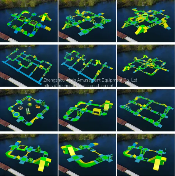 Custom 0.9MM PVC Material Open Sea Water Sports Park,Inflatable Water Obstacle Park For Sale photo-2