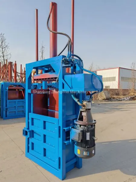 Vertical Hydraulic Cardboard Baler for Sale PLC Control Full Automatic Hydraulic Waste Paper Carton Baler photo-3