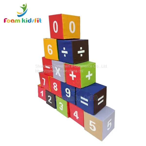 Funny Colorful Kids Soft Play Digital Building Blocks Educational Toys photo-2