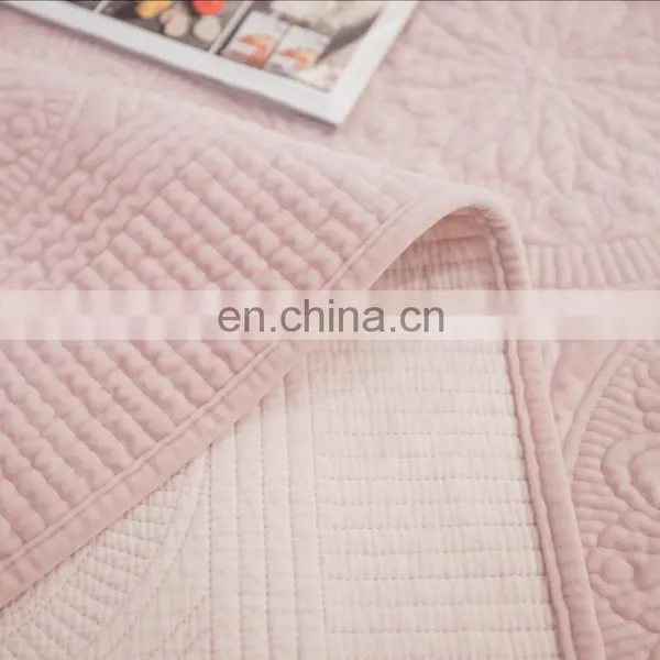 Bedspread Coverlet Set Charcoal Comforter Oversized Pink Color Quilt Set /bedding Bed Sheets Sets photo-5