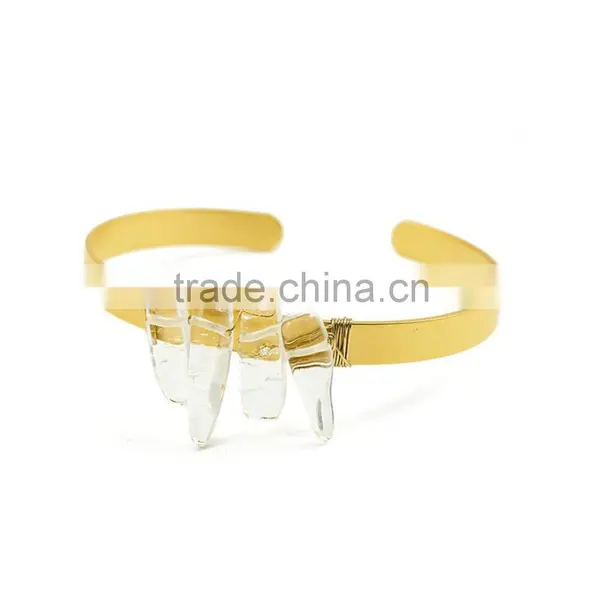 EX03-0031 2016 Latest Designs Gold Stainless Steel Bangles And Braceletsl photo-6