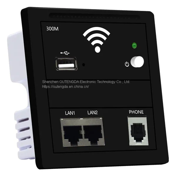 300Mbps Indoor Wireless Wall AP WiFi Router AC100V 240V 802.3af POE Power Access Point With USB Charging Phone RJ11 RJ45 On-off photo-4