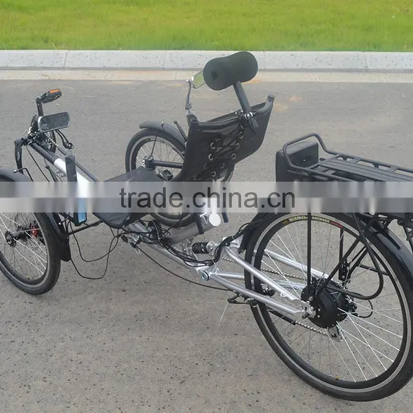250w Foldable Suspension Electric Recumbent Trike photo-2