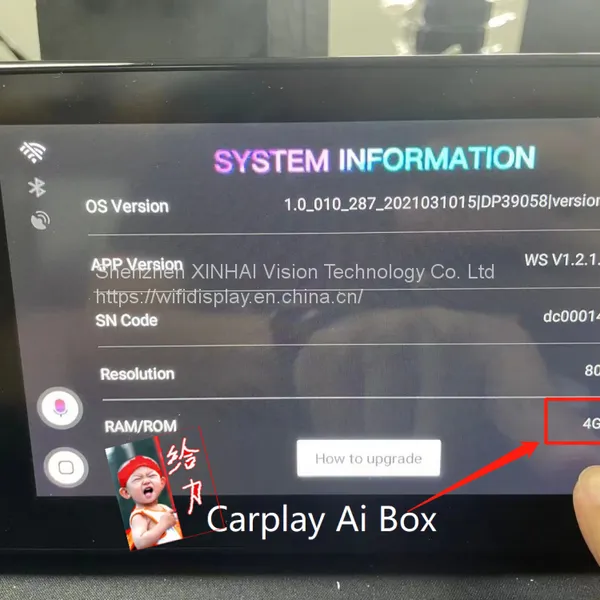 NEW 4+64GB Carplay Android Box For Universal Car USB plug and play to update CP-600