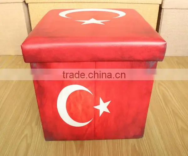 Modern Appearance Normal Ottoman Storage Stool photo-3