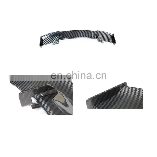 Latest Trend Customized Auto Accessories 3K Twill 100% Real Dry Carbon Fiber Rear Spoiler Wing for Universal Cars photo-5