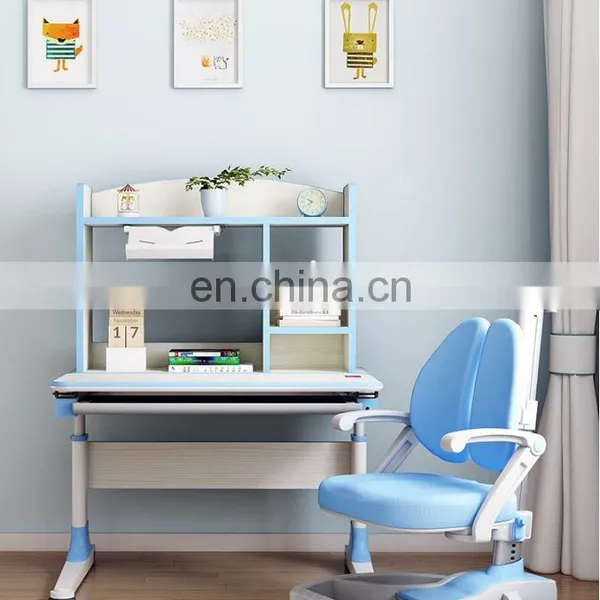 Mini Children's Solid Wood Learning Desk Primary School Students' Desk Chair Combination Set Can be Lifted photo-2