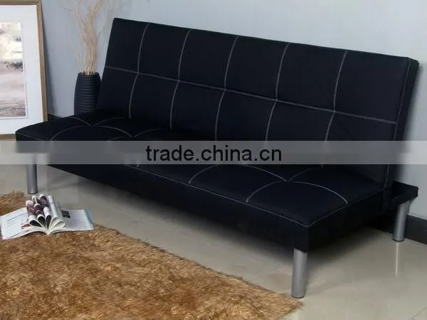 Black Leisure Sofa For Home/ Leisure Futon Sofa Sleeper