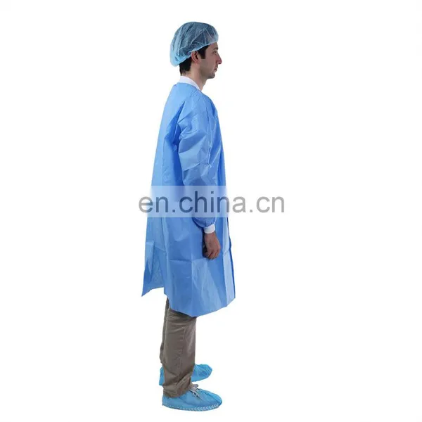 Medical Protective Disposable SMS Lab Coat for Hospital Examination photo-5