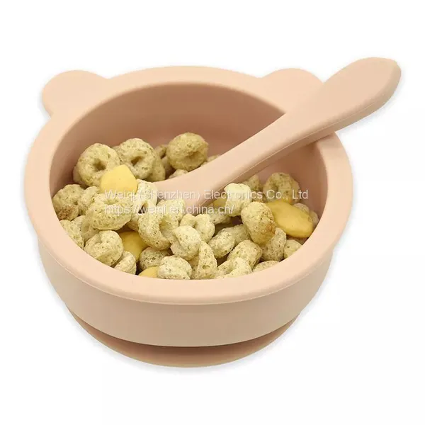Bear Silicone Snack Bowl With Suction Bottom photo-4