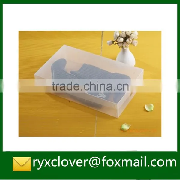 Customized Made Shoe Packaging Boxes With Clear PVC/PP Plastic photo-3