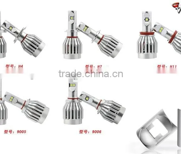 9006 Car Led Headlight All in One 10-30v , All in One Led Auto Light 9006 8000lm Headlight for Car photo-3