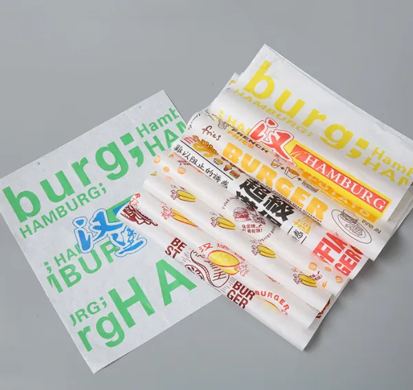 Low Price Sandwich Patty Burger Cooked Food Oil-proof Wrapping Paper News Paper Style Food Wrap Tissue Paper