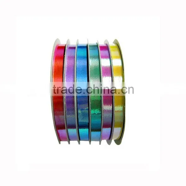 5mm*4m*6 Rolls Metallic Ribbon on White Plastic Stoll for Christmas Decorative Gift Wrapping photo-6