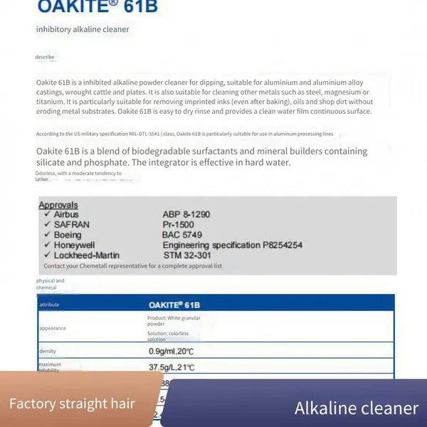 Chemetall Original Imported Chemetall Oakite 90 Electroplating Cleaner for Steel and Copper Parts photo-2